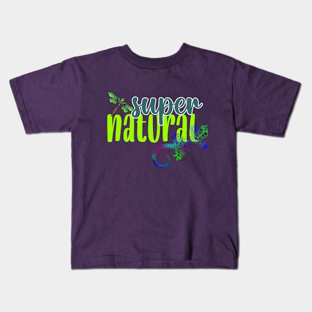 SUPER NATURAL Kids T-Shirt by SikiuFactory